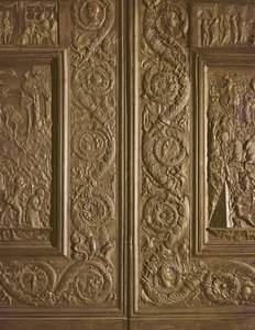 Detalhe da porta central da basílica, decorada 1439-45 (bronze) (ver também 247330-247337)